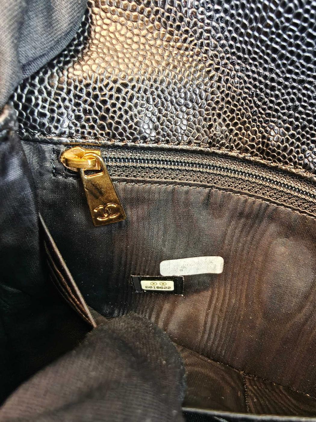 CHANEL シャネル ココマーク 長財布 キャビアスキン ブラック ゴールド金具 管理番号:10174
