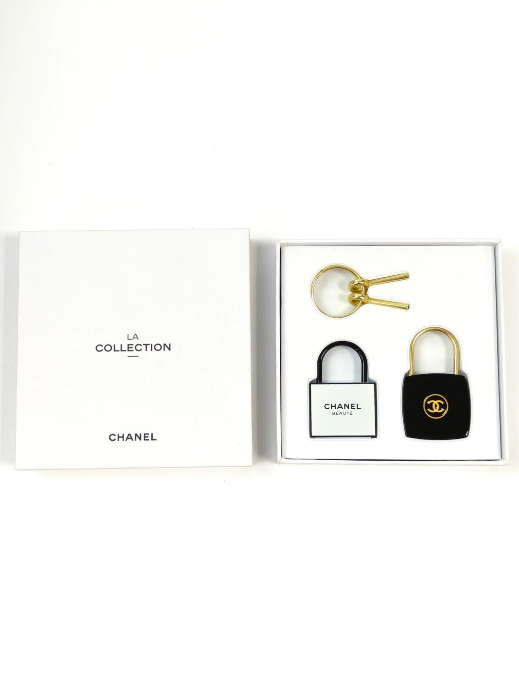 CHANEL シャネル ノベルティ ラコレクション カデナ チャーム セット ブラック×ホワイト 管理番号:11486