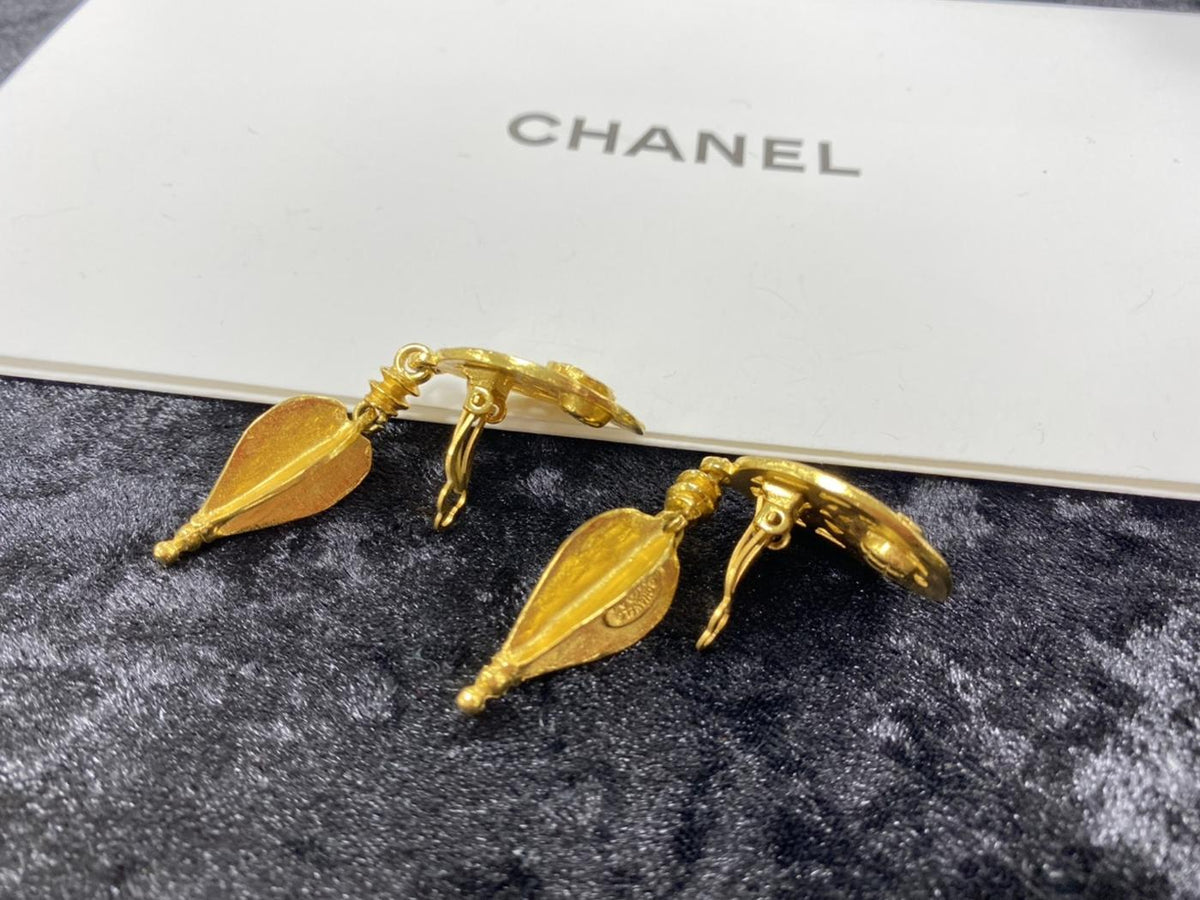 CHANEL シャネル ココマーク スイング イヤリング 美品 ヴィンテージ 正規品 管理番号:1608