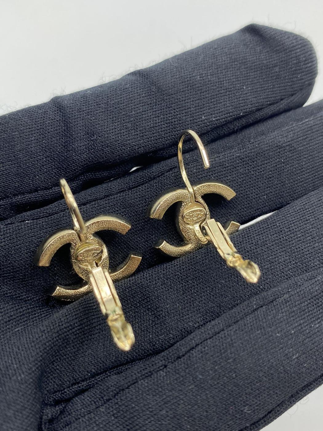CHANEL シャネル ココマーク イヤリング シルバー アイボリー 管理番号:7308