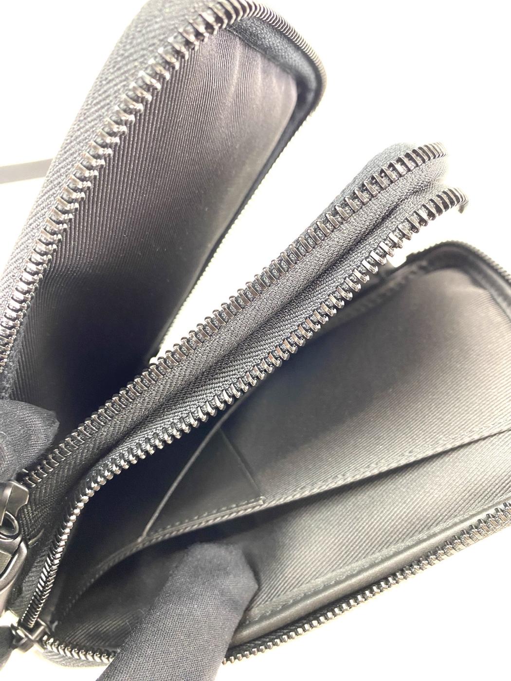 LOUIS VUITTON ルイヴィトン ダブルフォンポーチ NIGOコラボ 亀プリント N40377 ポシェット ショルダーバッグ ダミエ ジャイアント エベヌ 管理番号:10109