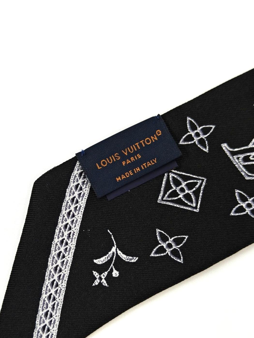 Louis Vuitton ルイヴィトン バンドーBB シルク スカーフ ブラック 管理番号:11276