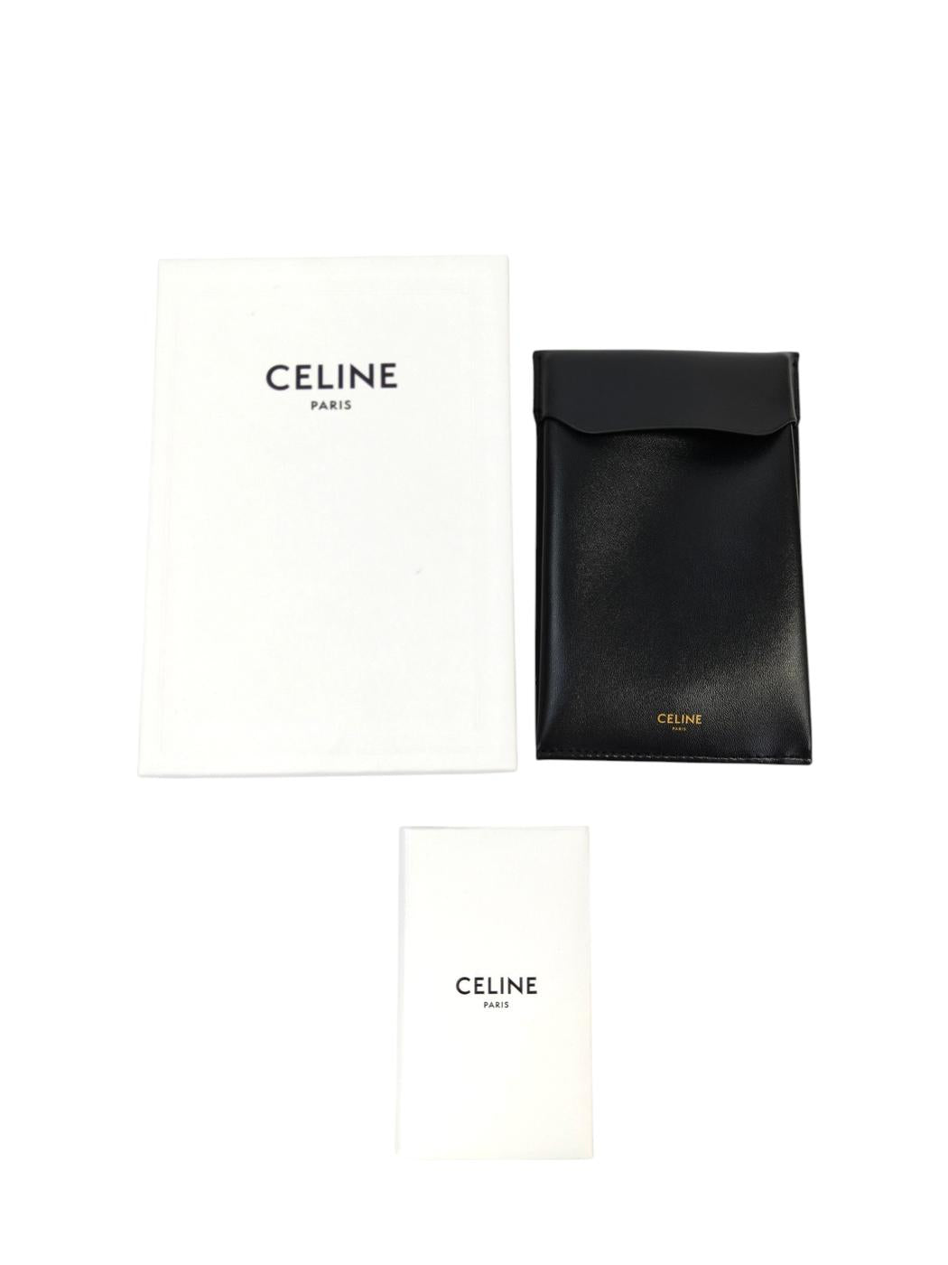 Celine 赛琳 凯旋门 莱茵石 项链 金色 管理编号:11681