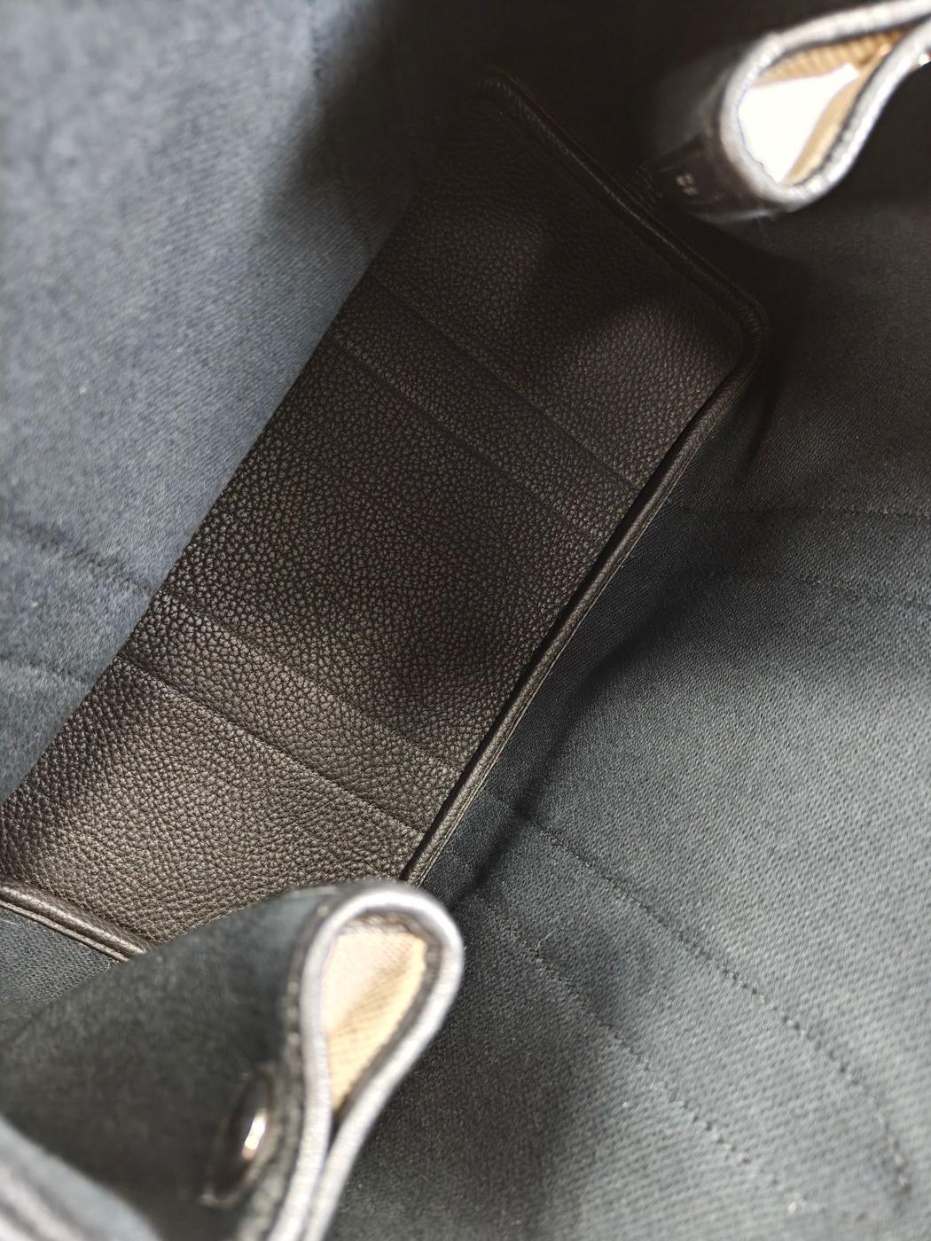HERMES エルメス ガーデンパーティ PM トワルアッシュ ネゴンダ トートバッグ 黒 管理番号:10248