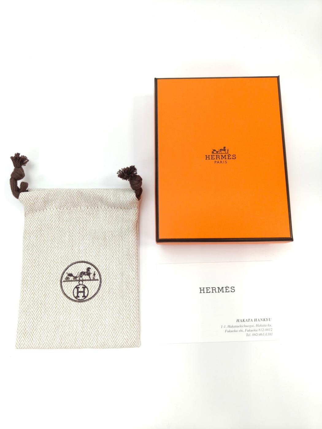 HERMES Pop H Necklace Black x Silver Product Number: 11204