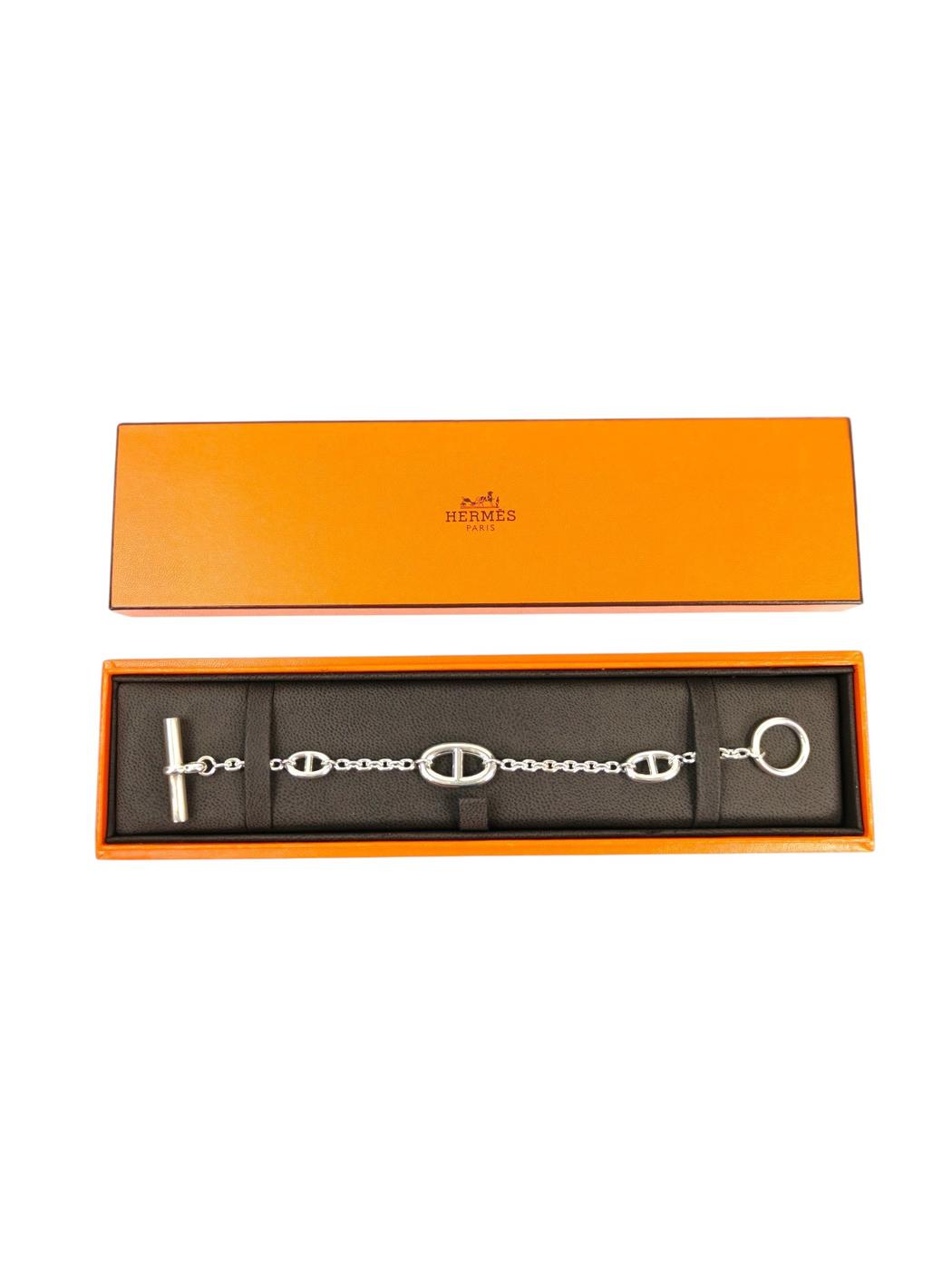 HERMES Chaine d'Ancre Flandre Bracelet Silver Product number: 11538