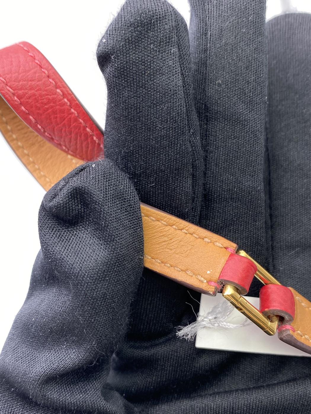 Hermès Collier de Chien 双环手链,2 股手镯,波尔多,参考编号:8377
