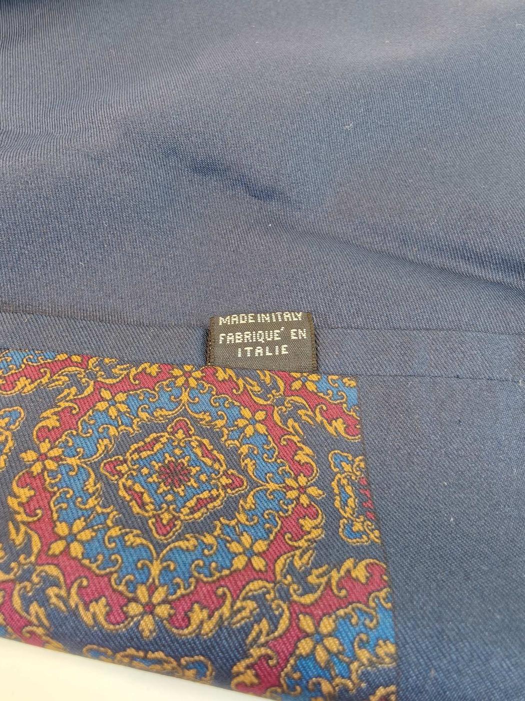 Christian Dior Silk Scarf Navy Control Number: 10464