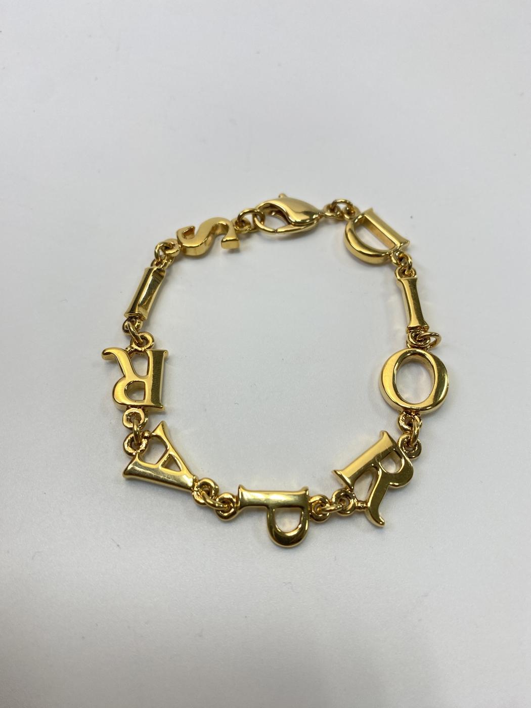 Christian Dior ディオール ロゴ ブレスレット ゴールド 管理番号:10801