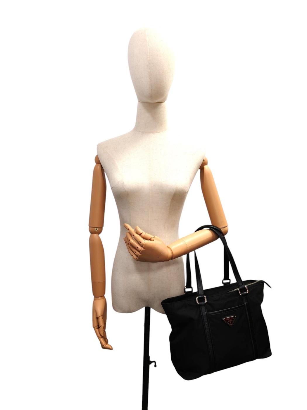 PRADA プラダ テスート ナイロン トートバッグ ブラック 管理番号:11322