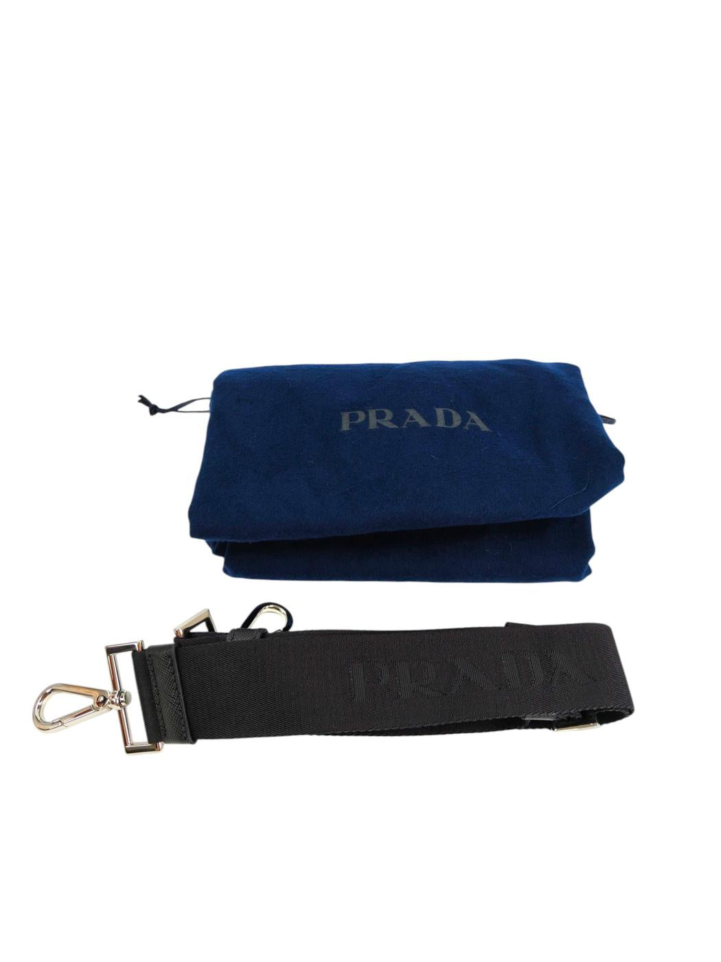 PRADA プラダ ナイロン 三角ロゴ付き 2WAY トートバッグ ブラック 管理番号:11657