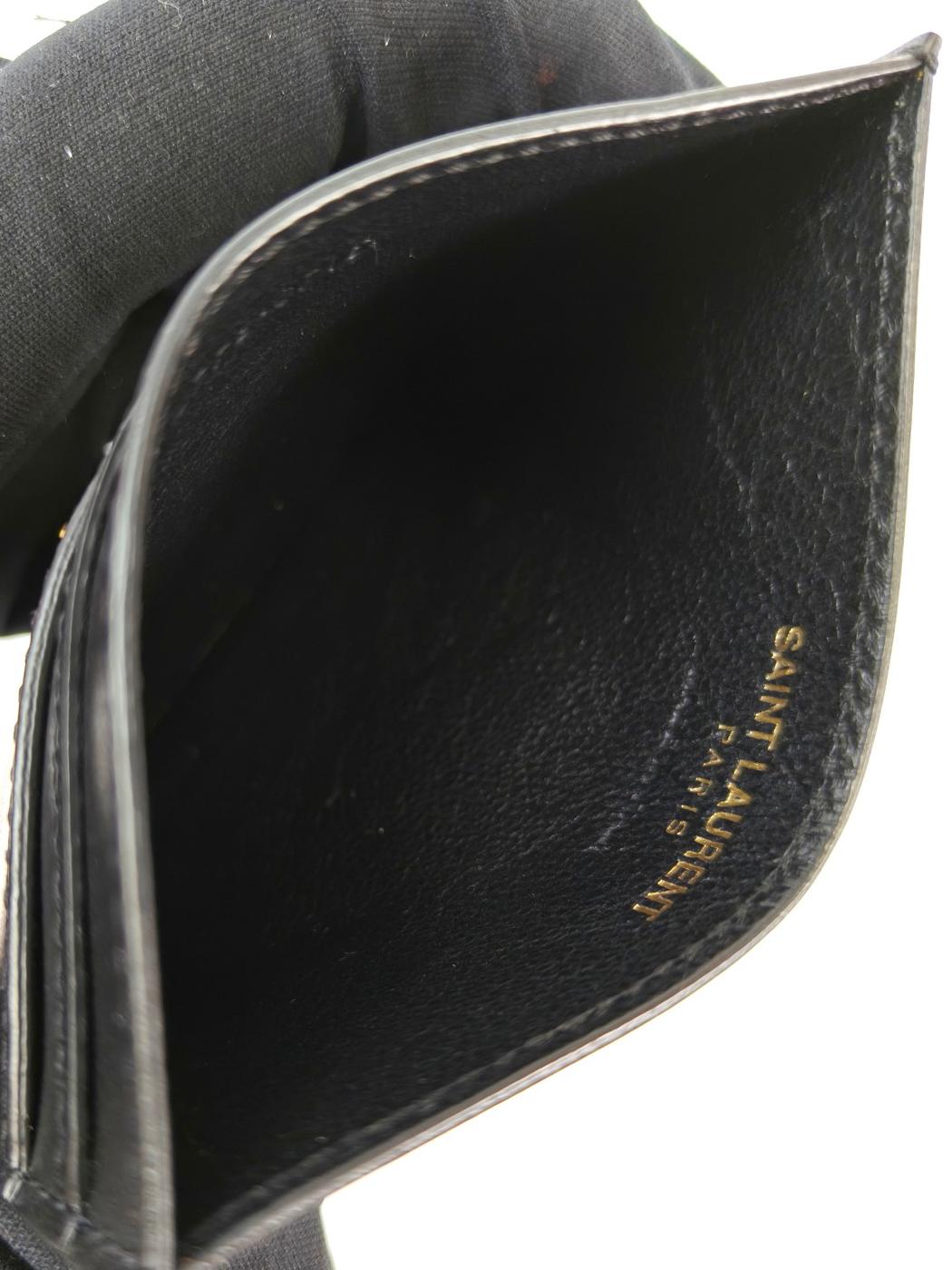 Saint Laurent サンローラン カサンドラ カードケース 名刺入れ ブラック 管理番号:10373