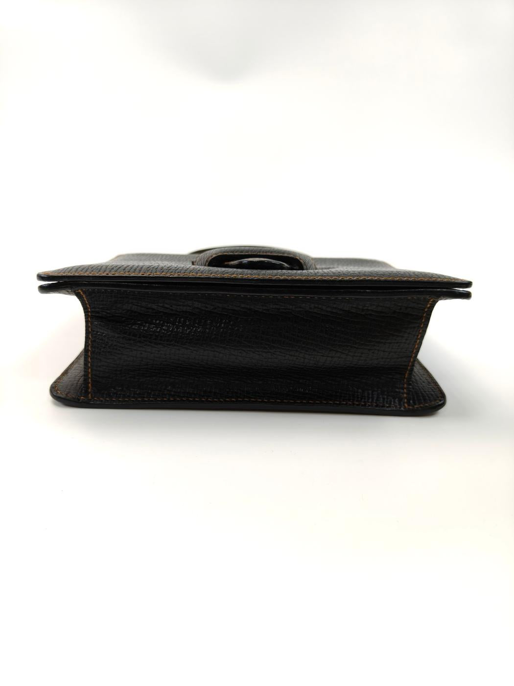 LOEWE ロエベ 2Way ハンドバッグ ショルダーバッグ バルセロナ ロゴ押し ブラック 管理番号:10320