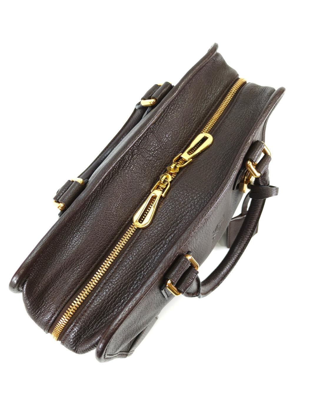 LOEWE Amazona 28 手提包,迷你波士顿包,棕色,控制编号:10390