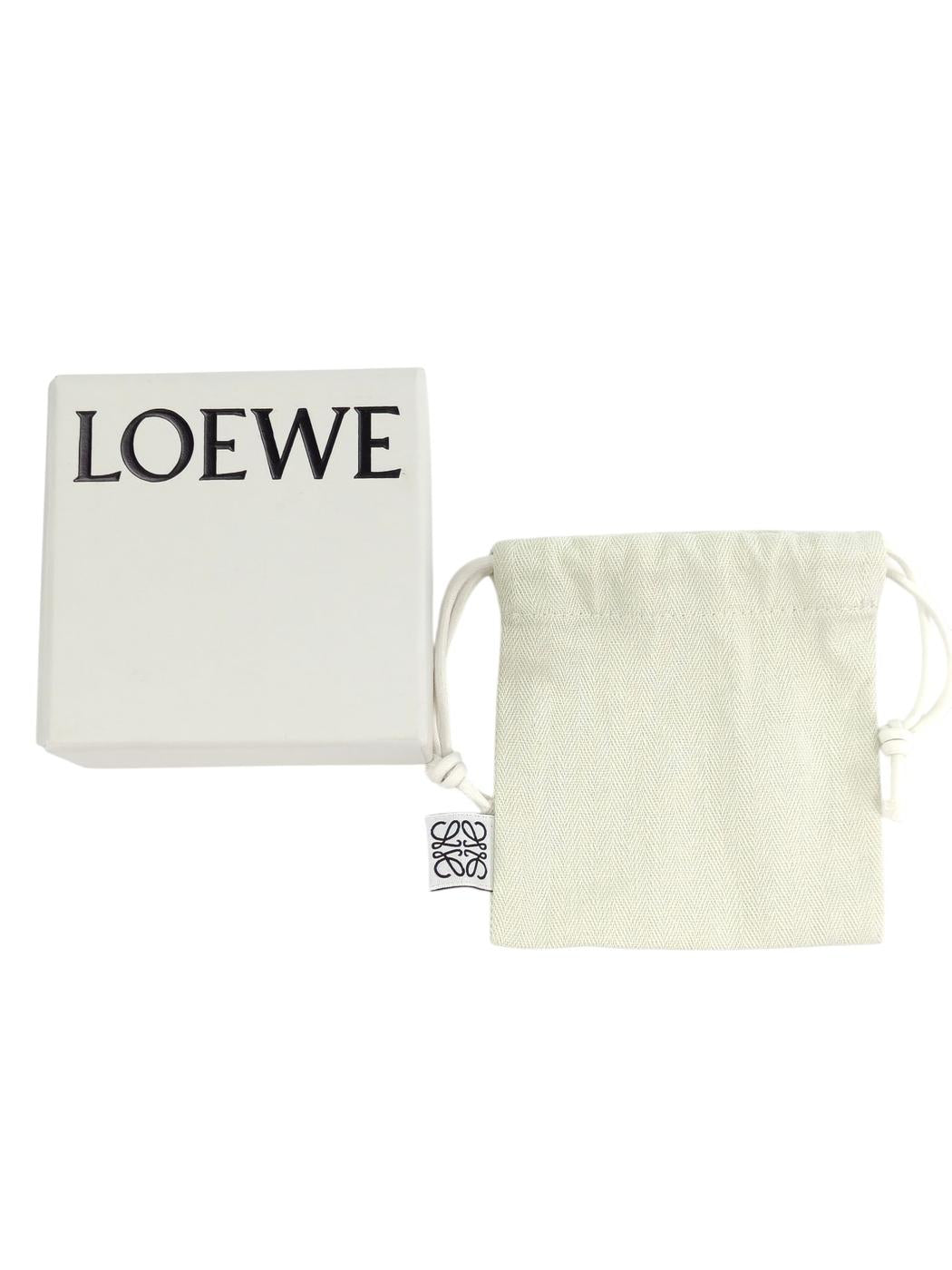 LOEWE ロエベ アナグラム ブローチ ラインストーン ゴールド 管理番号:11292