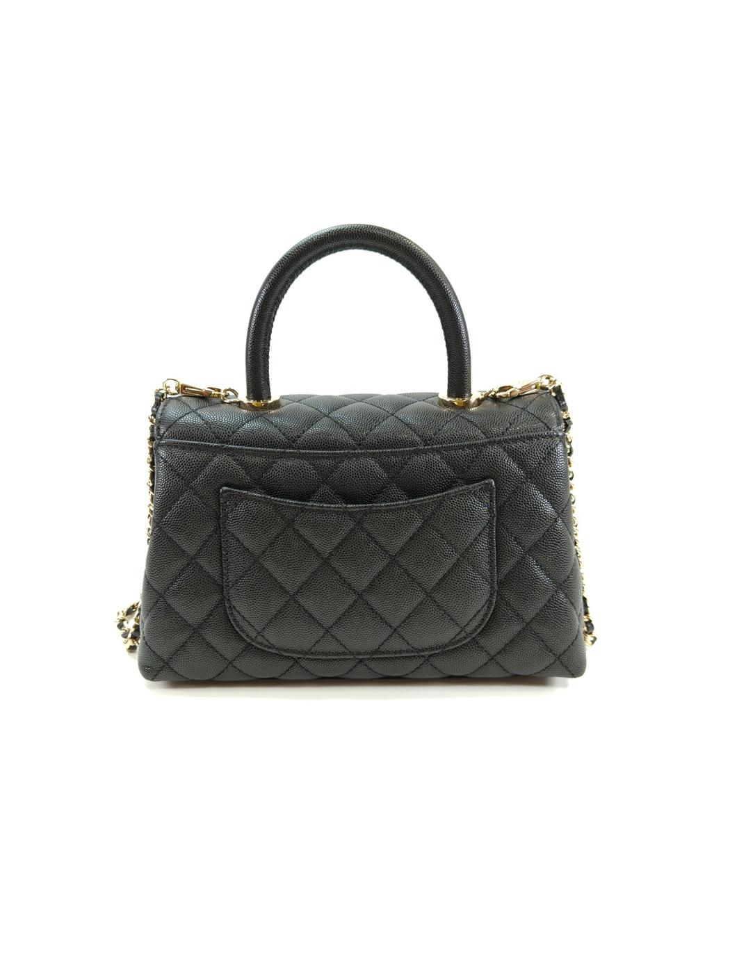 CHANEL シャネル マトラッセ ココマーク キャビアスキン 2WAY ハンドバッグ チェーンショルダーバッグ ブラック A92990 管理番号：10070