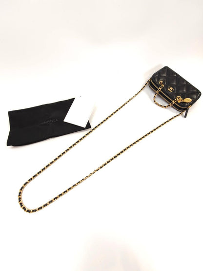 CHANEL シャネル マトラッセ 2Way チェーンショルダー ハンドバッグ ココマーク キャビアスキン AP3495 ブラック 管理番号：10119