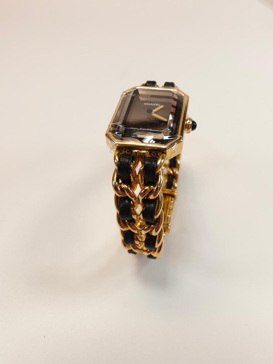 CHANEL シャネル プルミエール Mサイズ H0001 腕時計 クオーツ ゴールド 管理番号：10328