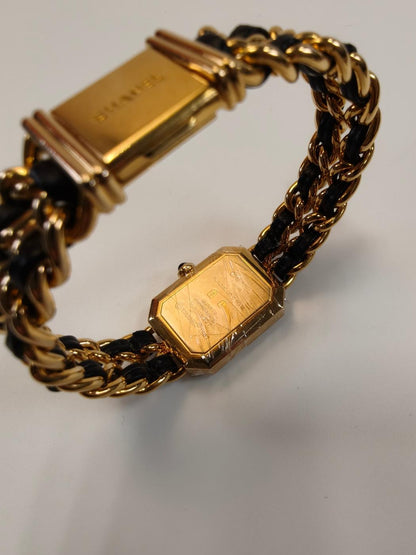 CHANEL シャネル プルミエール Mサイズ H0001 腕時計 クオーツ ゴールド 管理番号：10328