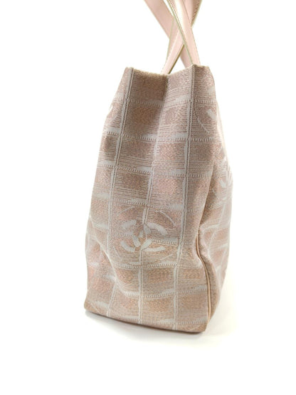 CHANEL シャネル ニュートラベルライン PM トートバッグ ピンク ベージュ 管理番号：10368