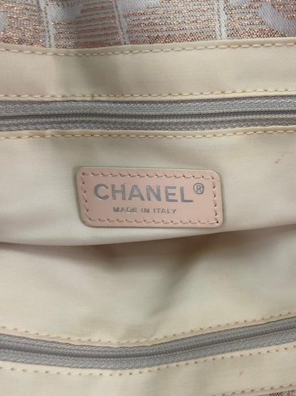 CHANEL シャネル ニュートラベルライン PM トートバッグ ピンク ベージュ 管理番号：10368