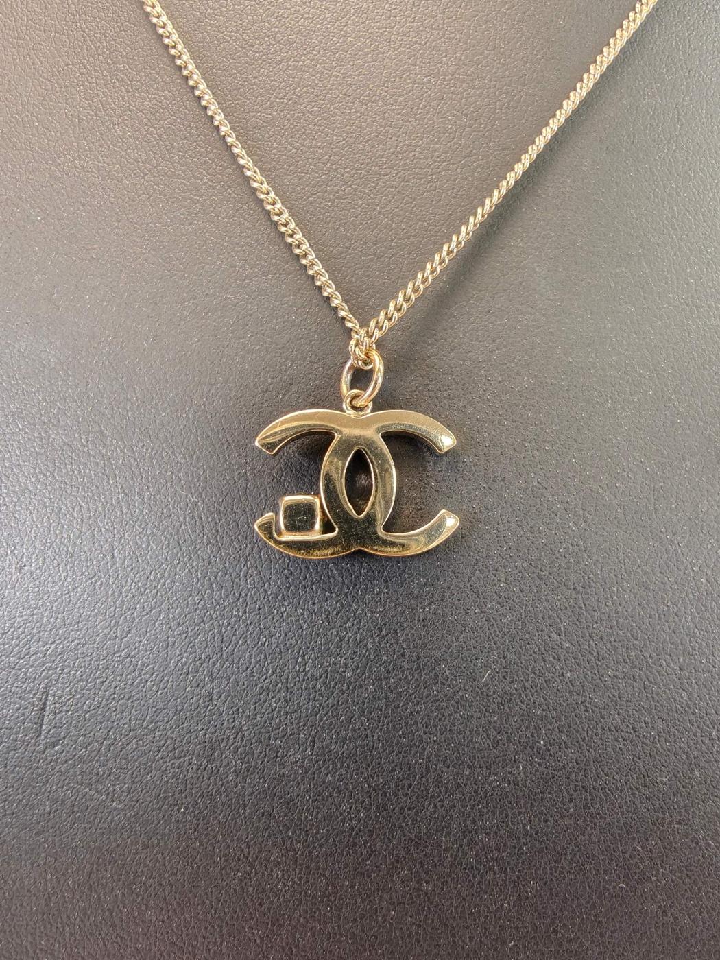 CHANEL シャネル ココマーク ネックレス ラインストーン ゴールド 管理番号：10391