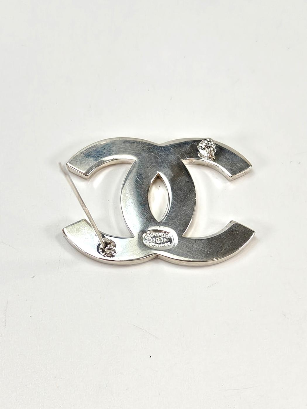 CHANEL シャネル ココマーク ブローチ シルバー 管理番号：10505