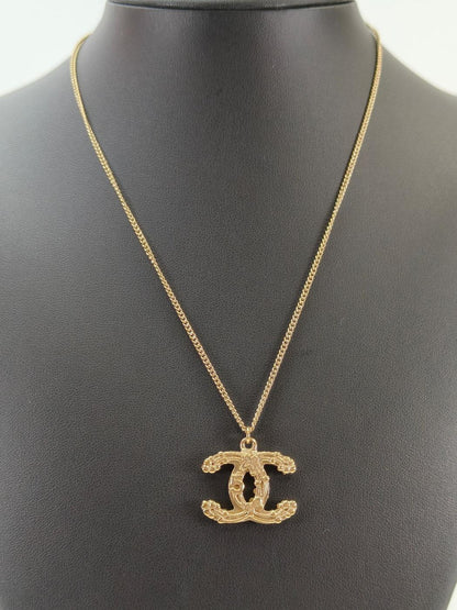 CHANEL シャネル ココマーク No5 リボン ネックレス ゴールド 管理番号：10650