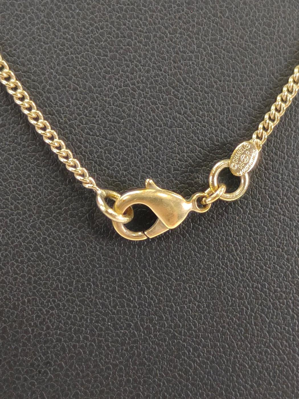 CHANEL シャネル ココマーク No5 リボン ネックレス ゴールド 管理番号：10650