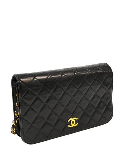 CHANEL シャネル マトラッセ チェーンショルダー ラムスキン ブラック 管理番号：10910