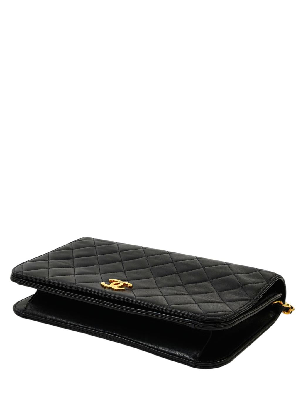 CHANEL シャネル マトラッセ チェーンショルダー ラムスキン ブラック 管理番号：10910