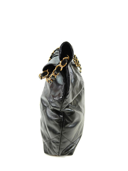 CHANEL シャネル22 チェーントートバッグ ブラック 管理番号：10967