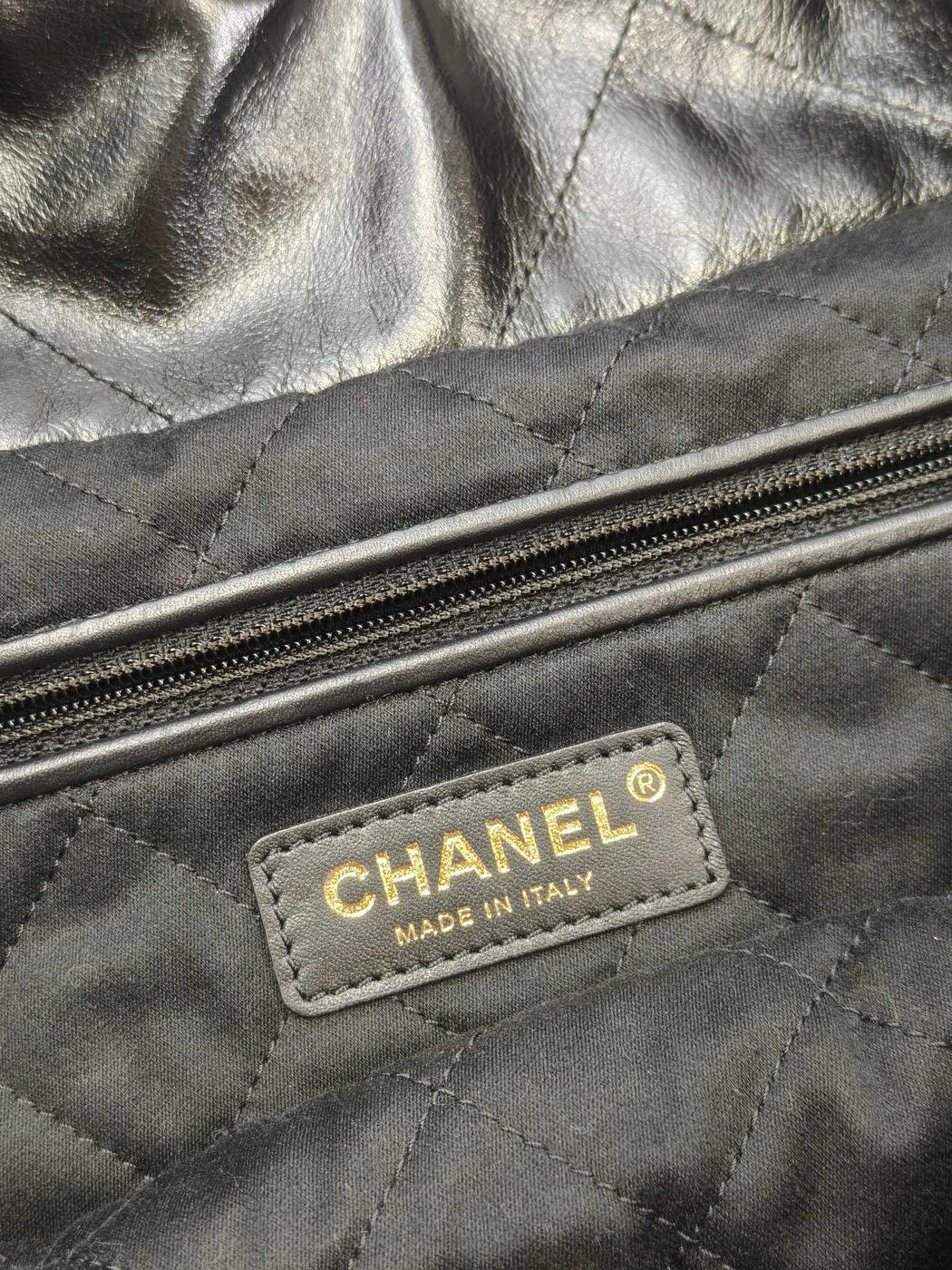CHANEL シャネル22 チェーントートバッグ ブラック 管理番号：10967