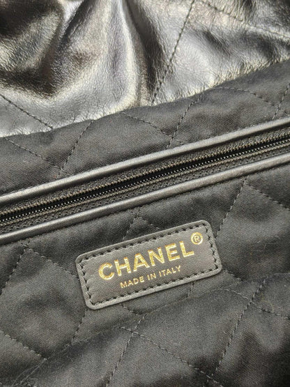 CHANEL シャネル22 チェーントートバッグ ブラック 管理番号：10967