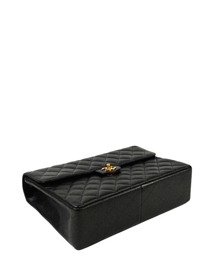 CHANEL シャネル マトラッセ30 キャビアスキン チェーンショルダー ブラック 管理番号：10972
