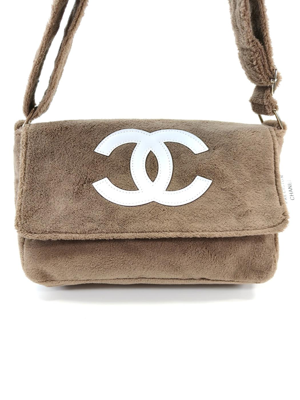CHANEL 香奈儿 赠品 毛巾布 单肩包 米色 管理编号：11059