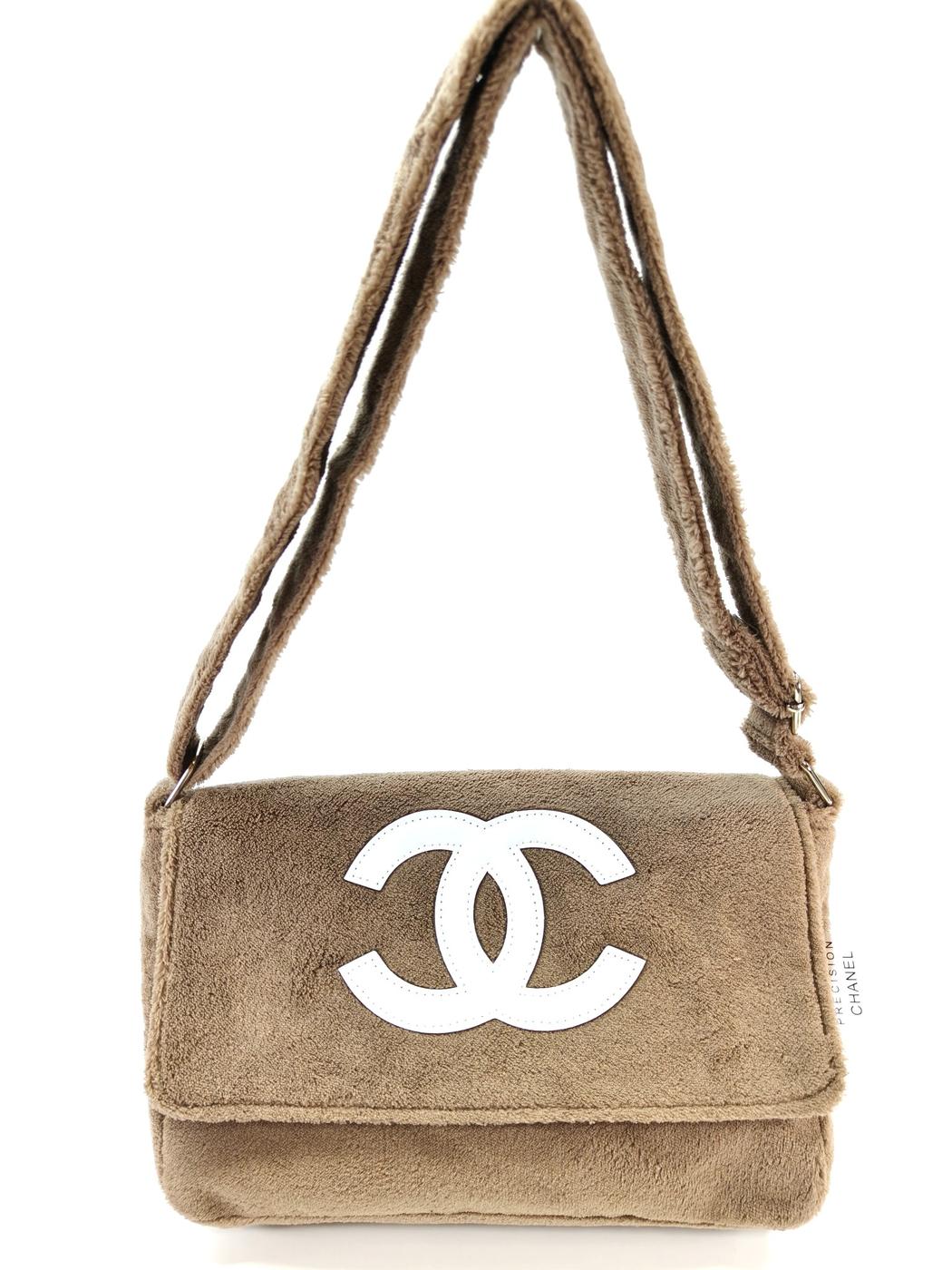 CHANEL 香奈儿 赠品 毛巾布 单肩包 米色 管理编号：11059