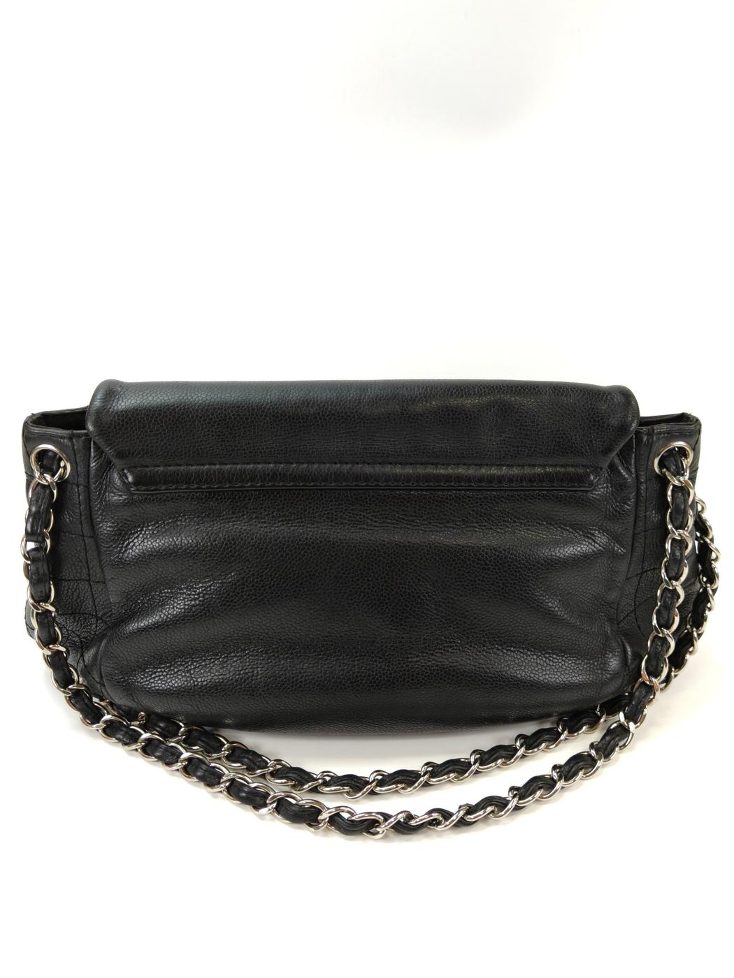 CHANEL シャネル ハーフムーン チェーンショルダーバッグ ブラック 管理番号：11071