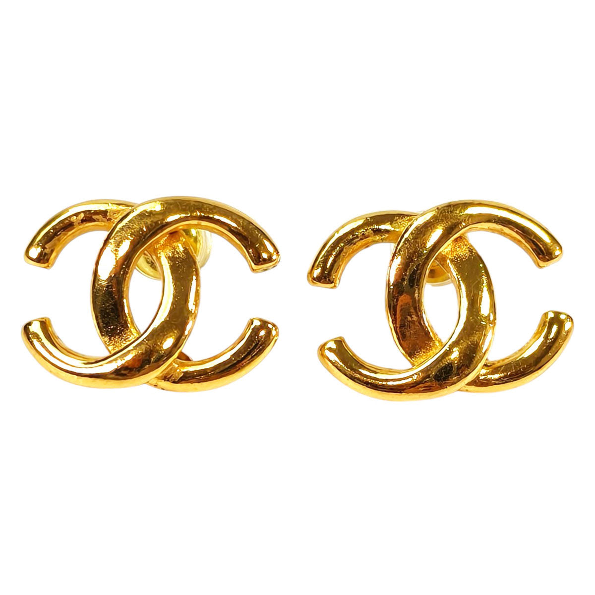 CHANEL 香奈儿 可可标志 耳钉 金色 款号：11252
