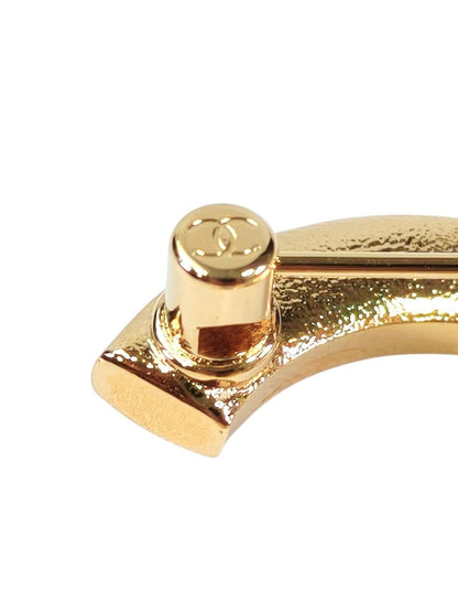CHANEL Coco Mark Brooch With Comment Pink x Gold Control number: 11302