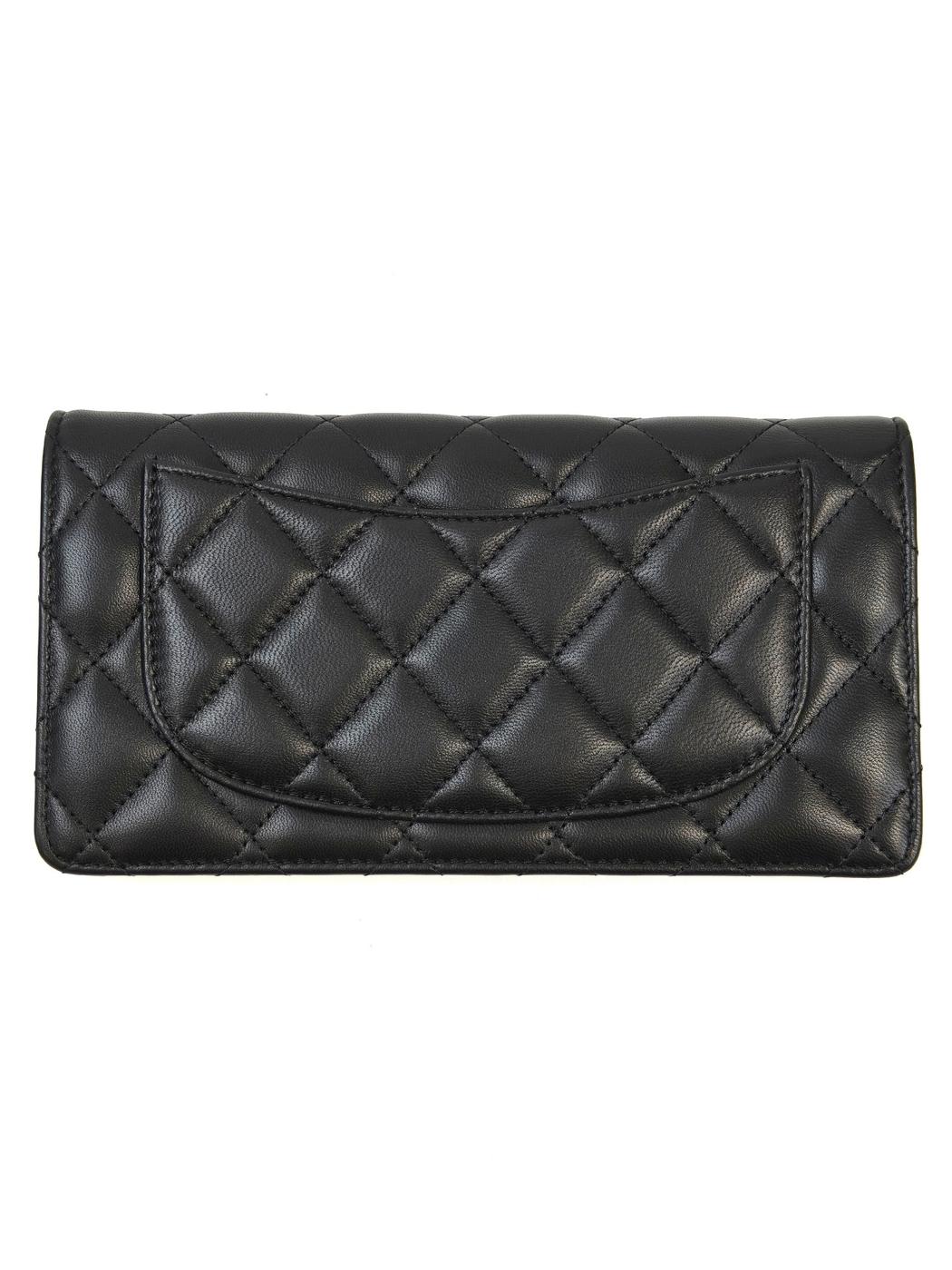 CHANEL Matelasse Bifold Long Wallet Black Product Number: 11491