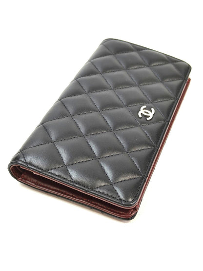 CHANEL Matelasse Bifold Long Wallet Black Product Number: 11491