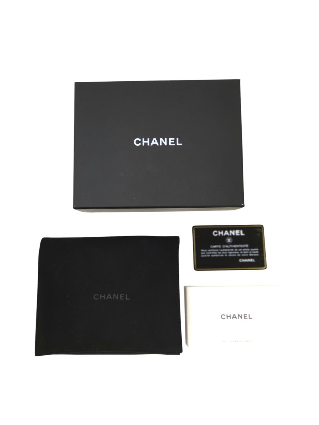 CHANEL Coco Mark Matelasse Tri-fold Wallet Black Model Number: 11509