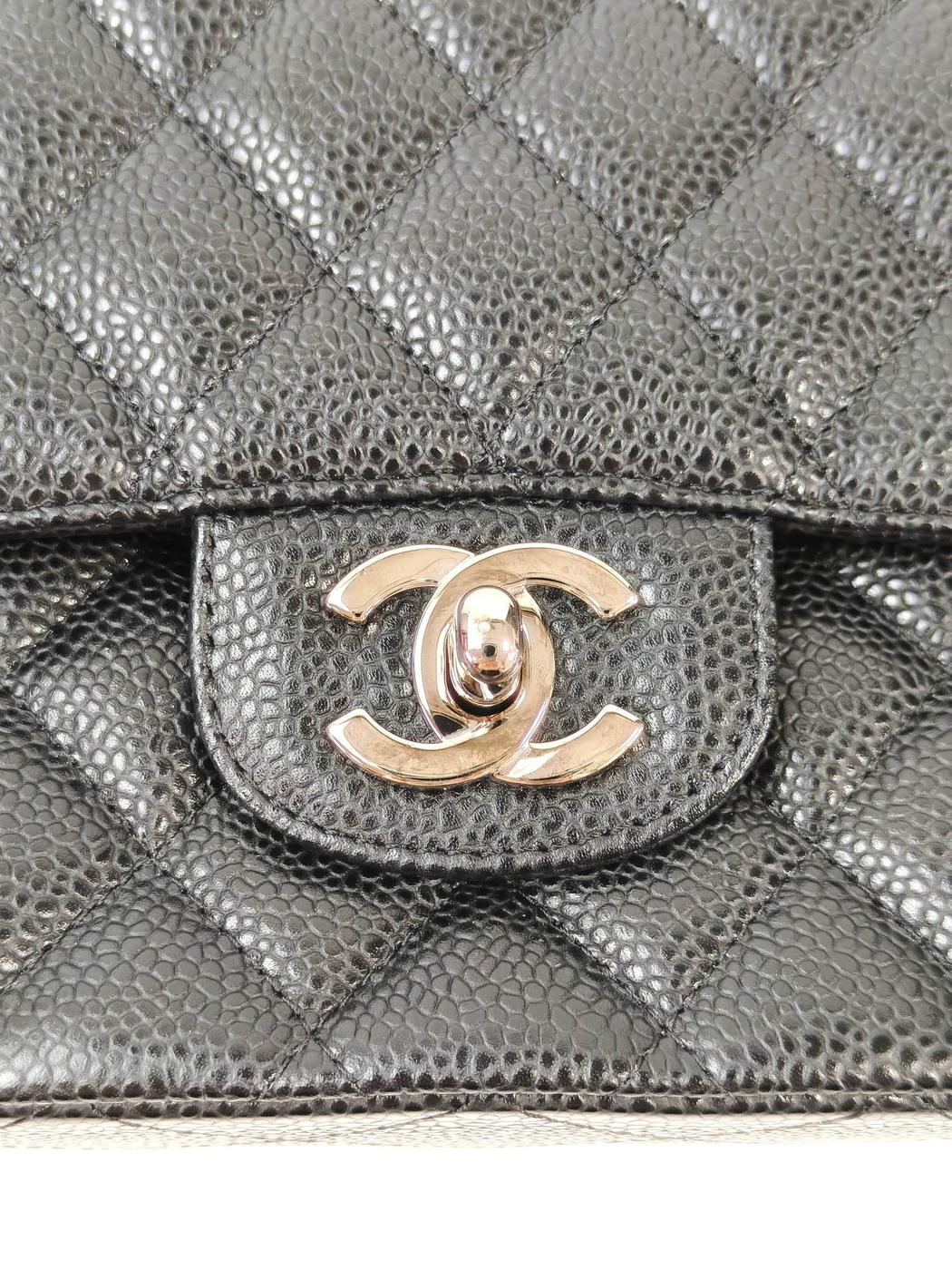 香奈儿 CHANEL 菱格纹25 双翻盖链条包 编号13系列 黑色 管理编号：11563