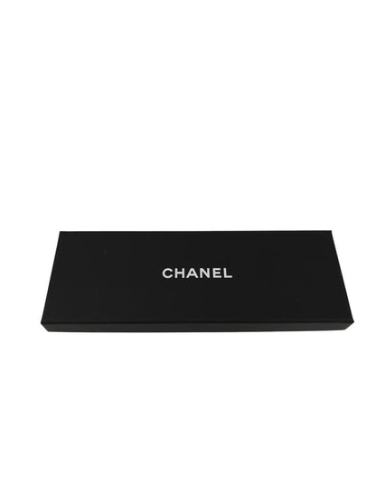CHANEL Coco Mark Polka Dot Scarf Black x White Model Number: 11570
