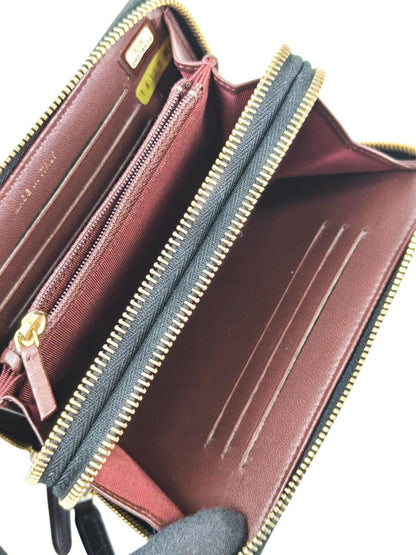 CHANEL Coco Mark Matelasse W-zip Compact Wallet Black Product number: 11601