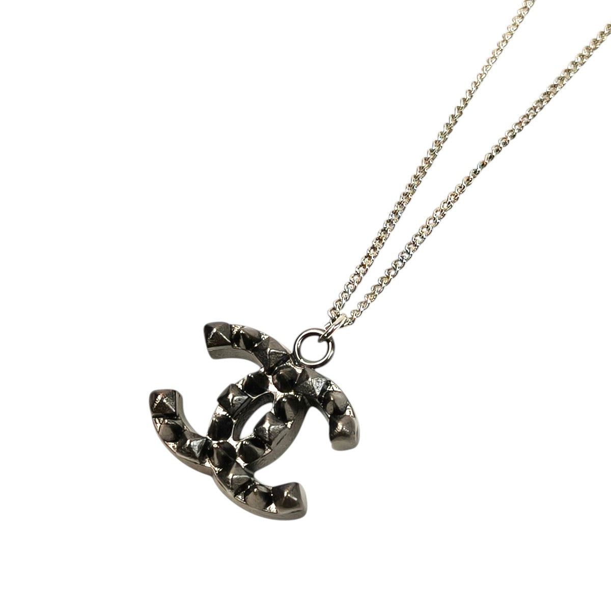 CHANEL シャネル ココマーク 2003年製 コメ有 ネックレス ブラック 管理番号：11676
