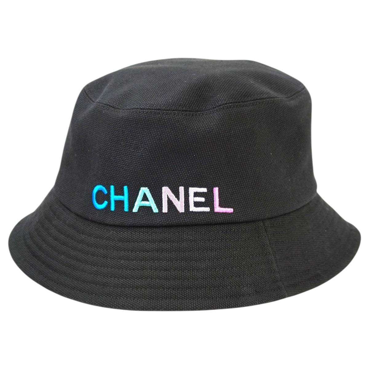 CHANEL Logo Embroidered Bucket Hat Black Ref: 11680