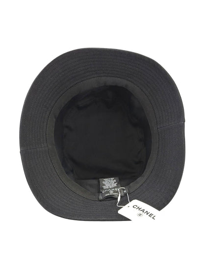 CHANEL Logo Embroidered Bucket Hat Black Ref: 11680