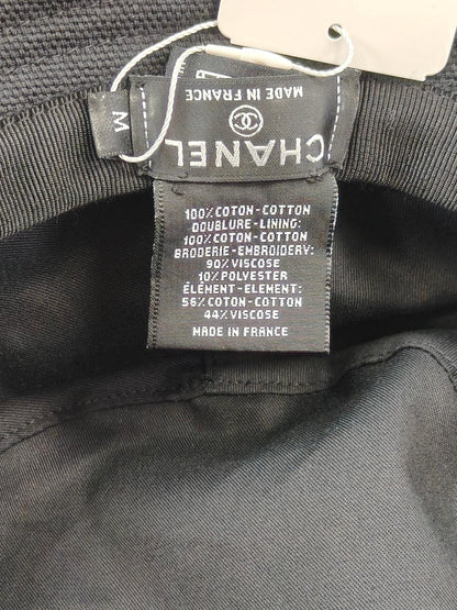 CHANEL Logo Embroidered Bucket Hat Black Ref: 11680